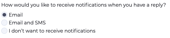 Choosing how to receive notifications
